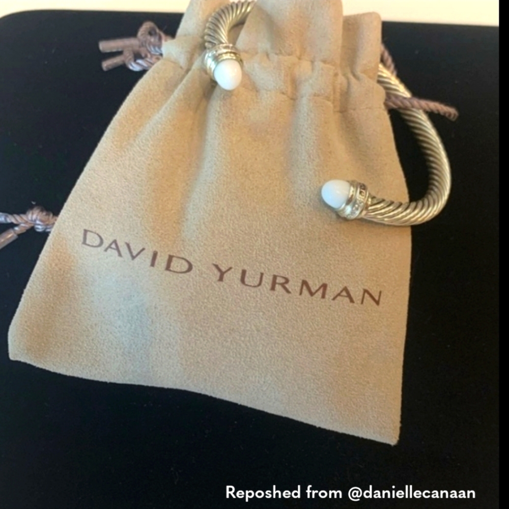 David Yurman White Agate &Diamond